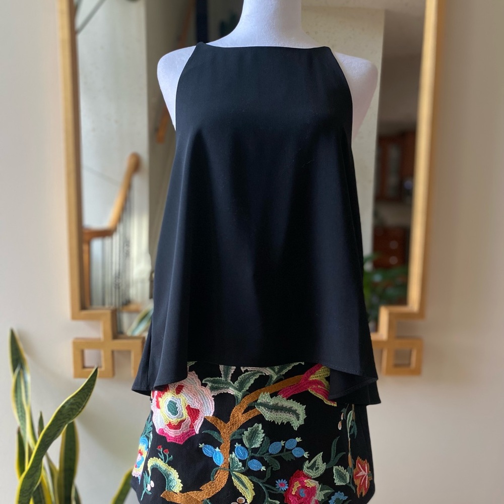 Impeccable Pig black Camisole Tank, sz Large